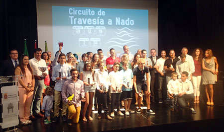 Un momento de la clausura del Circuito Provincial de Travesía a Nado