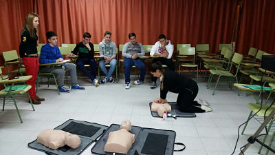 Los monitores durante los cursos 