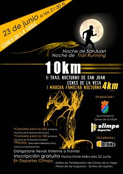 Cartel del trail nocturno 