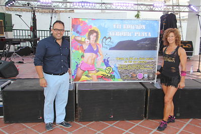 Presentación de la campaña aerobic en la playa 