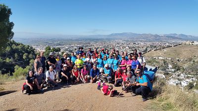 Participantes en una de las rutas 