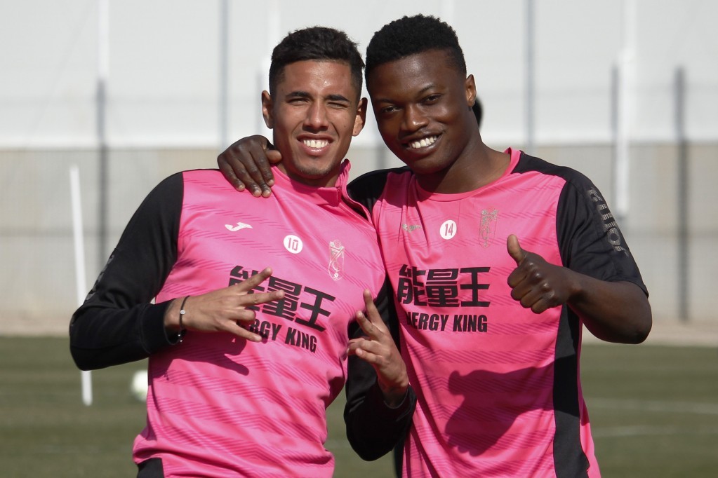 Imagen del último entrenamiento del Granada de cara al partido ante el Murcia (GRANADA CF)