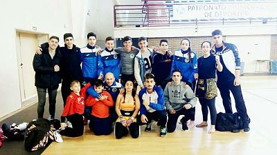 Los luchadores hueteños firmaron un gran papel 