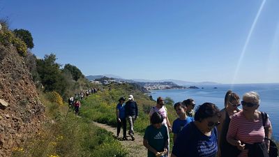 Participantes en el sendero 