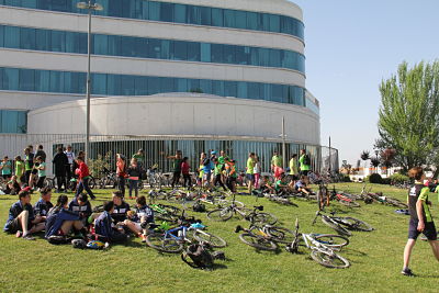 Los escolares descansan de la ruta 