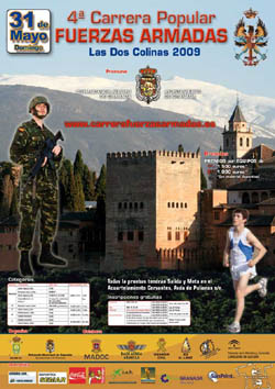 Cartel de la IV Carrera de las Fuerzas Armadas