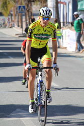Carlos Rodríguez antes de tomar la salida 