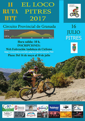 Cartel de la prueba del Loco de Pitres (GRJ)