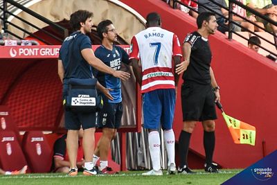 Ramos se retiró lesionado 