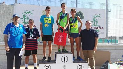 Pódium de una de las categorias 
