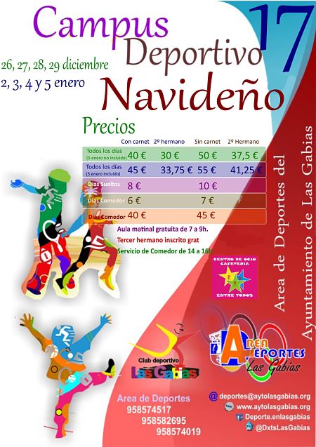 Las Gabias ha organizado actividades deportivas durante la Navidad