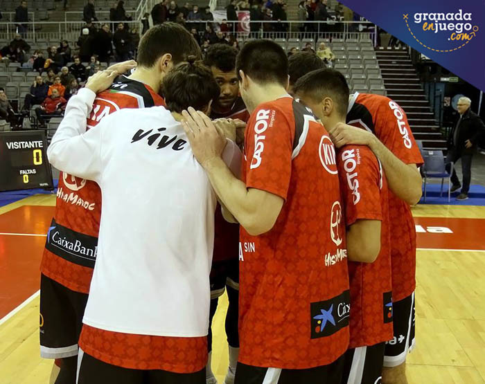 Los jugadores nazaríes confín en ganar en el Palacio de Deportes (VELASCO)