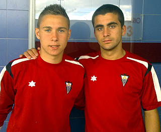 Miguel García y Samu del Corral, jugadores granadinos (GRJ) Miguel García y Samu del Corral, jugadores granadinos (GRJ)