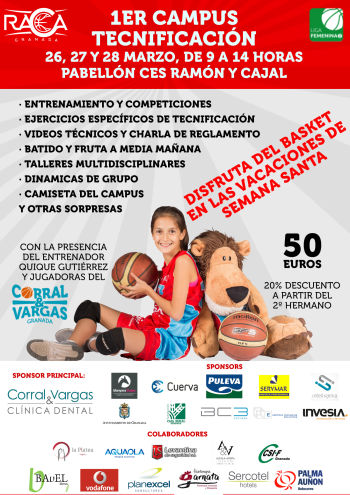 Raca organizará un  Campus de Baloncesto en Semana Santa