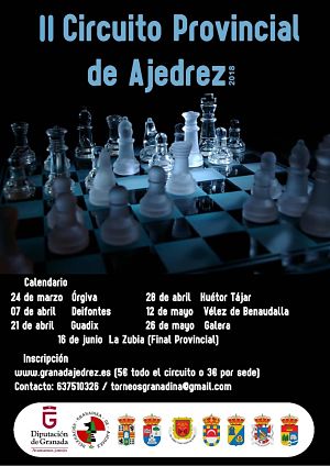La primera prueba del Circuito provincial de Ajedrez será en Orgiva