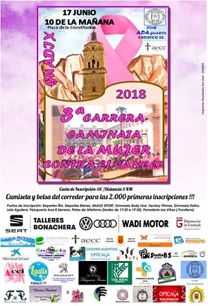 El Domingo se celebrará la Carrera-Marcha contra el Cancer de Guadix