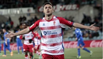 Siqueira brilló como rojiblanco (Granada CF) 