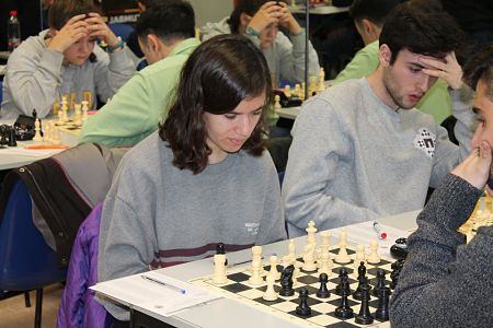 Momento de una partido del Torneo Puente de Diciembre