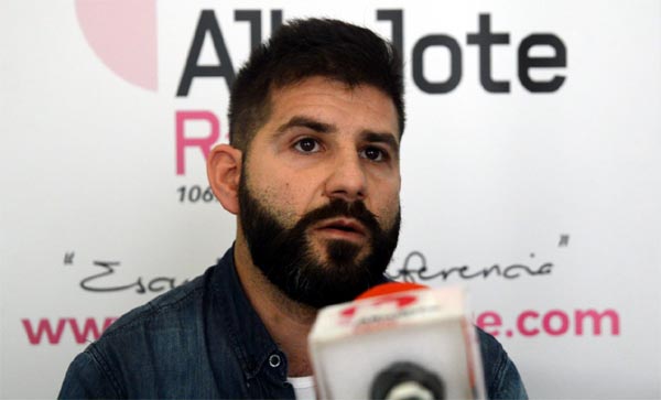 Jordi Puga, entrenador del Vandalia, en un momento de la entrevista (GRJ)