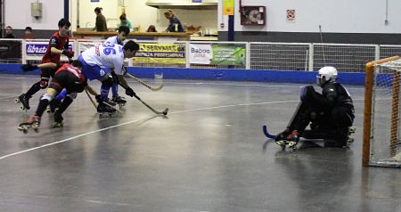 Guido y Jorge trenzando una jugada de gol (PATÍN CÁJAR)
