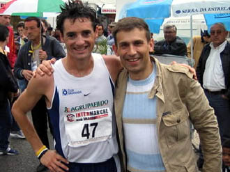 Paquillo Fernández junto a su ex preparador Robert Korzeniowski