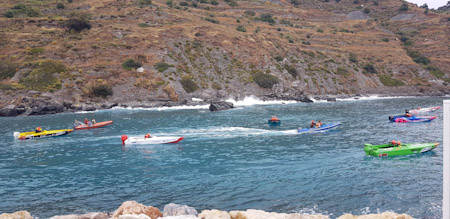 Momento de la regata celebrada en Almuñécar (AYTO. ALMUÑÉCAR)