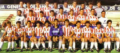 Plantilla rojiblanca de la temporada 1988/89 (GRJ)