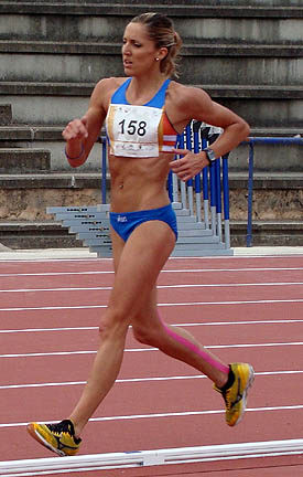 Ainoha Pinedo durante la prueba (GRJ)