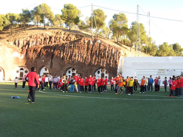 Imagen de una de las sesiones de rugby-tag