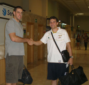 Maric fue recibido por el delegado del club Alberto Pérez Maric fue recibido por el delegado del club Alberto Pérez